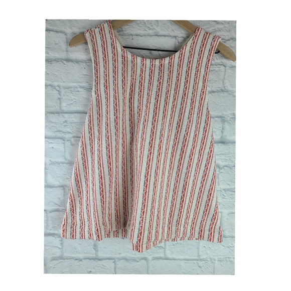 Madewell|NWT Boucle Striped Cross Back Tank Top - Picture 2 of 8